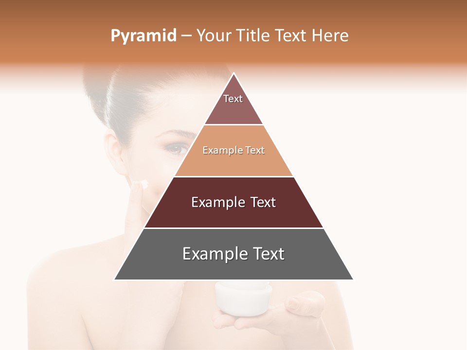 A Woman Holding A Jar Of Cream In Her Hand PowerPoint Template