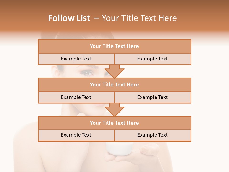 A Woman Holding A Jar Of Cream In Her Hand PowerPoint Template