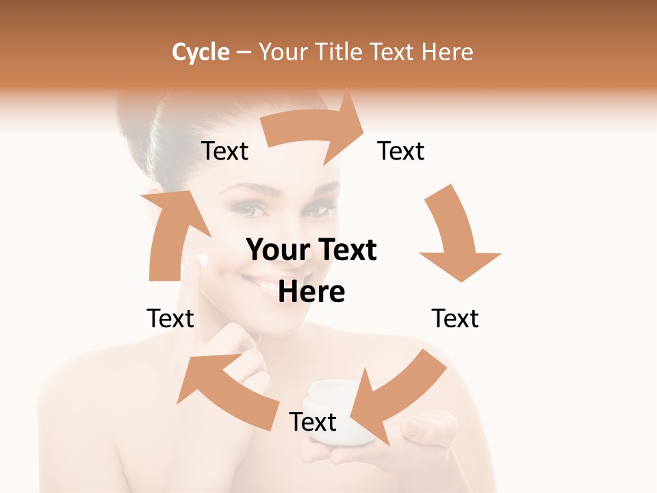 A Woman Holding A Jar Of Cream In Her Hand PowerPoint Template