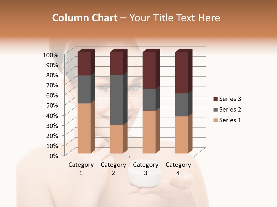 A Woman Holding A Jar Of Cream In Her Hand PowerPoint Template