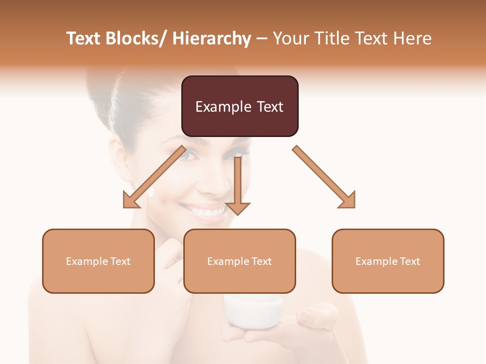 A Woman Holding A Jar Of Cream In Her Hand PowerPoint Template