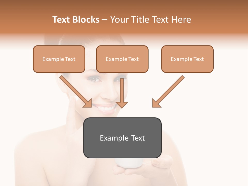 A Woman Holding A Jar Of Cream In Her Hand PowerPoint Template