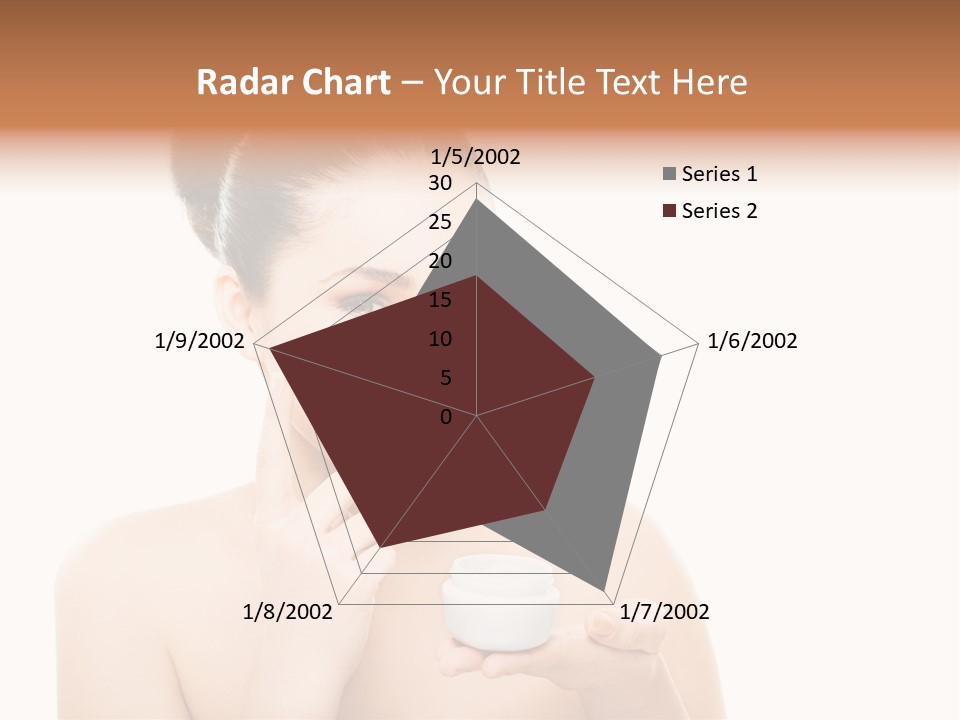 A Woman Holding A Jar Of Cream In Her Hand PowerPoint Template
