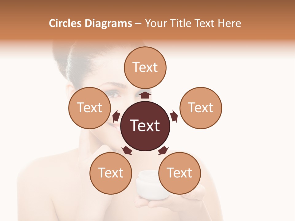 A Woman Holding A Jar Of Cream In Her Hand PowerPoint Template