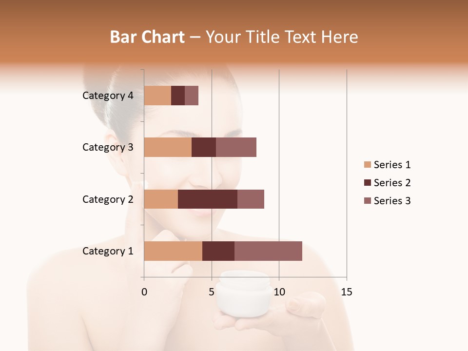 A Woman Holding A Jar Of Cream In Her Hand PowerPoint Template