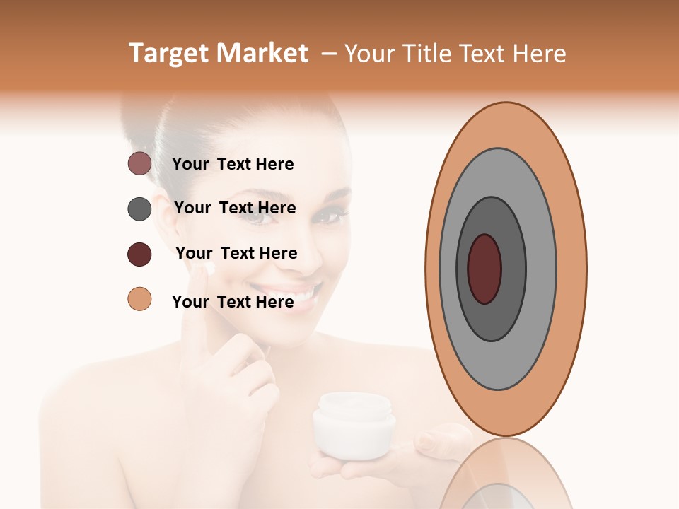 A Woman Holding A Jar Of Cream In Her Hand PowerPoint Template