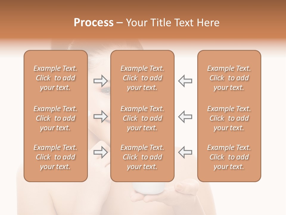 A Woman Holding A Jar Of Cream In Her Hand PowerPoint Template