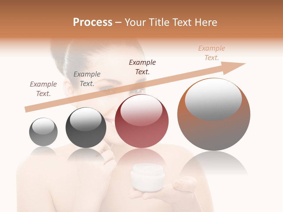 A Woman Holding A Jar Of Cream In Her Hand PowerPoint Template