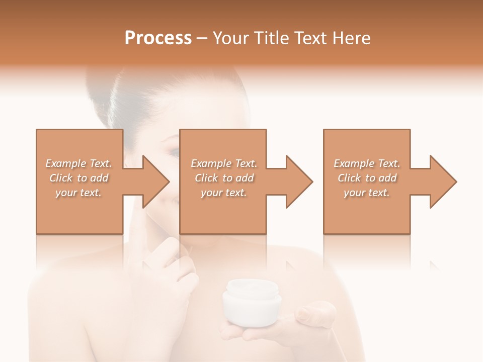 A Woman Holding A Jar Of Cream In Her Hand PowerPoint Template