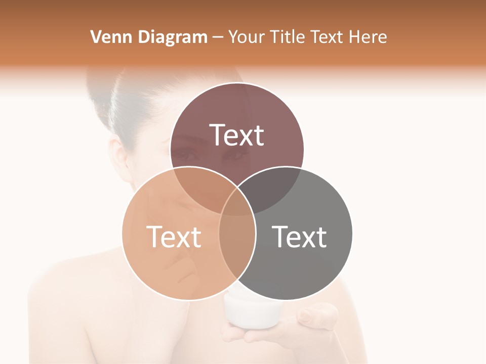 A Woman Holding A Jar Of Cream In Her Hand PowerPoint Template