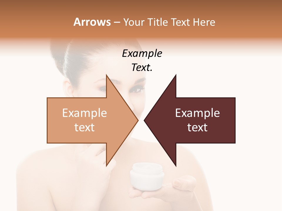 A Woman Holding A Jar Of Cream In Her Hand PowerPoint Template