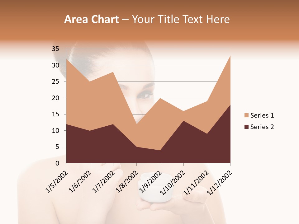 A Woman Holding A Jar Of Cream In Her Hand PowerPoint Template