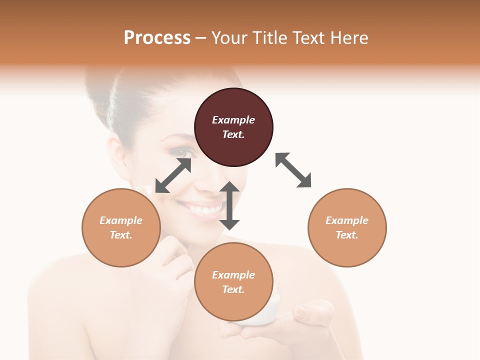 A Woman Holding A Jar Of Cream In Her Hand PowerPoint Template