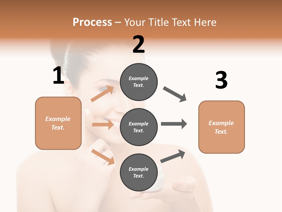 A Woman Holding A Jar Of Cream In Her Hand PowerPoint Template