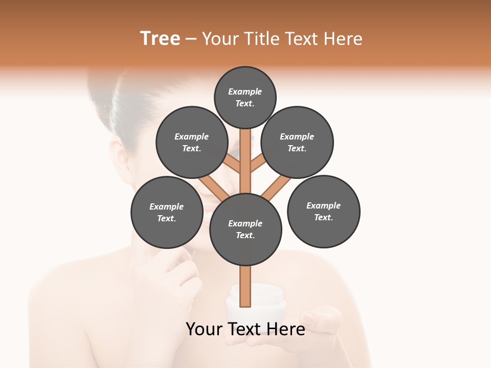 A Woman Holding A Jar Of Cream In Her Hand PowerPoint Template