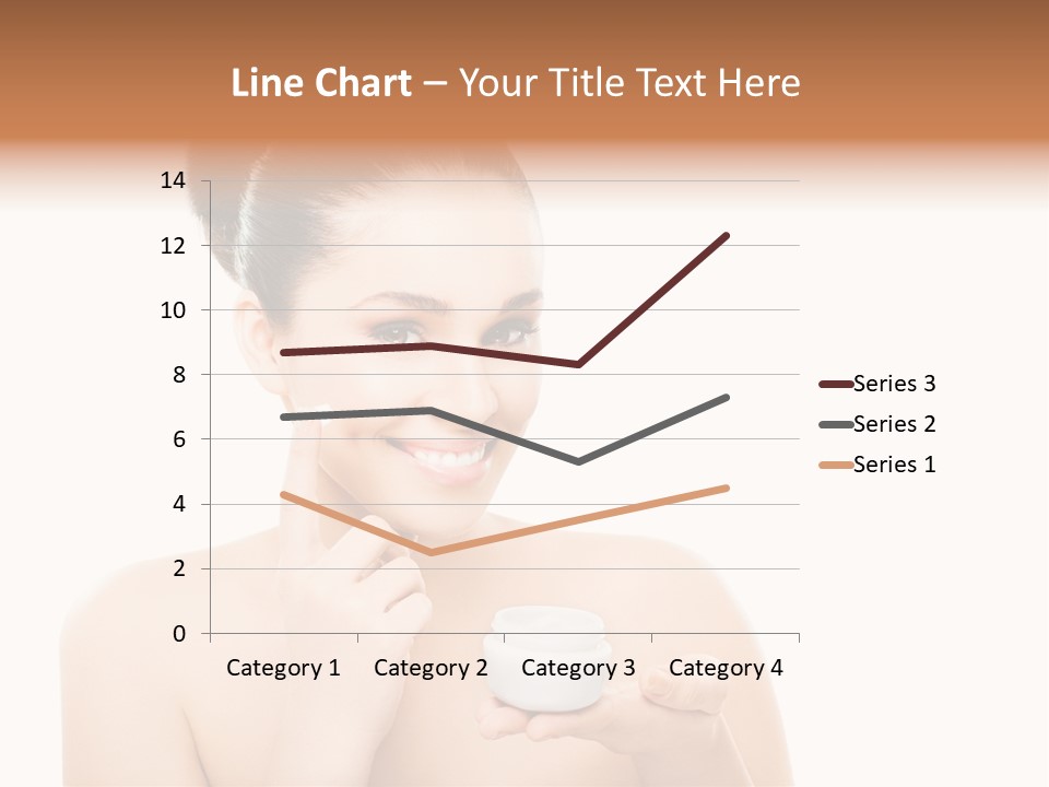 A Woman Holding A Jar Of Cream In Her Hand PowerPoint Template