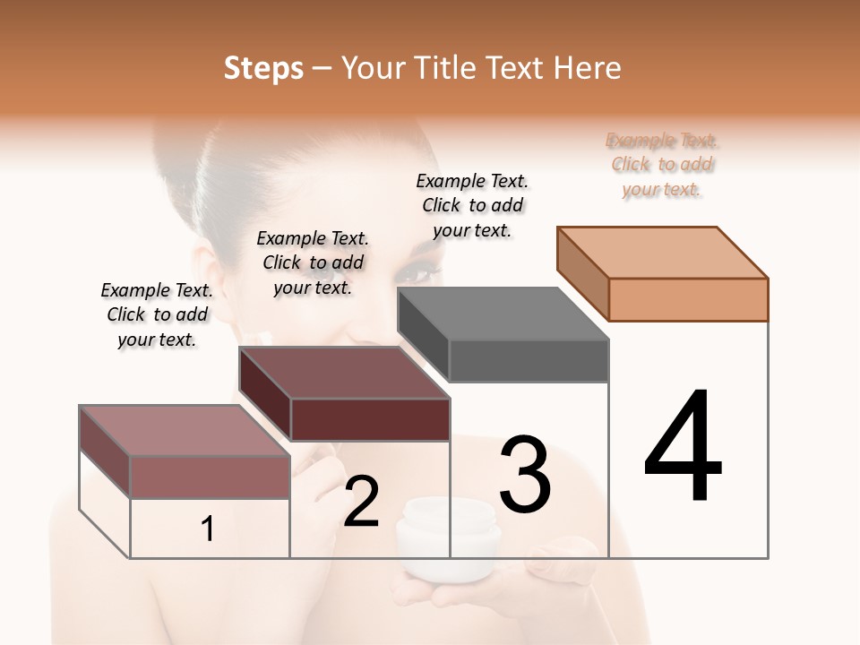 A Woman Holding A Jar Of Cream In Her Hand PowerPoint Template