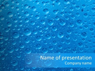 Weather Background Droplet PowerPoint Template