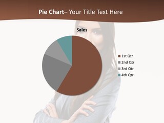 Looking Smile Lady PowerPoint Template