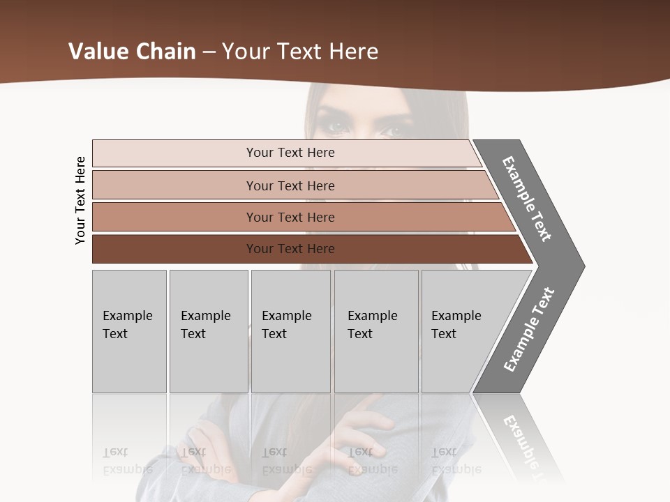 Looking Smile Lady PowerPoint Template