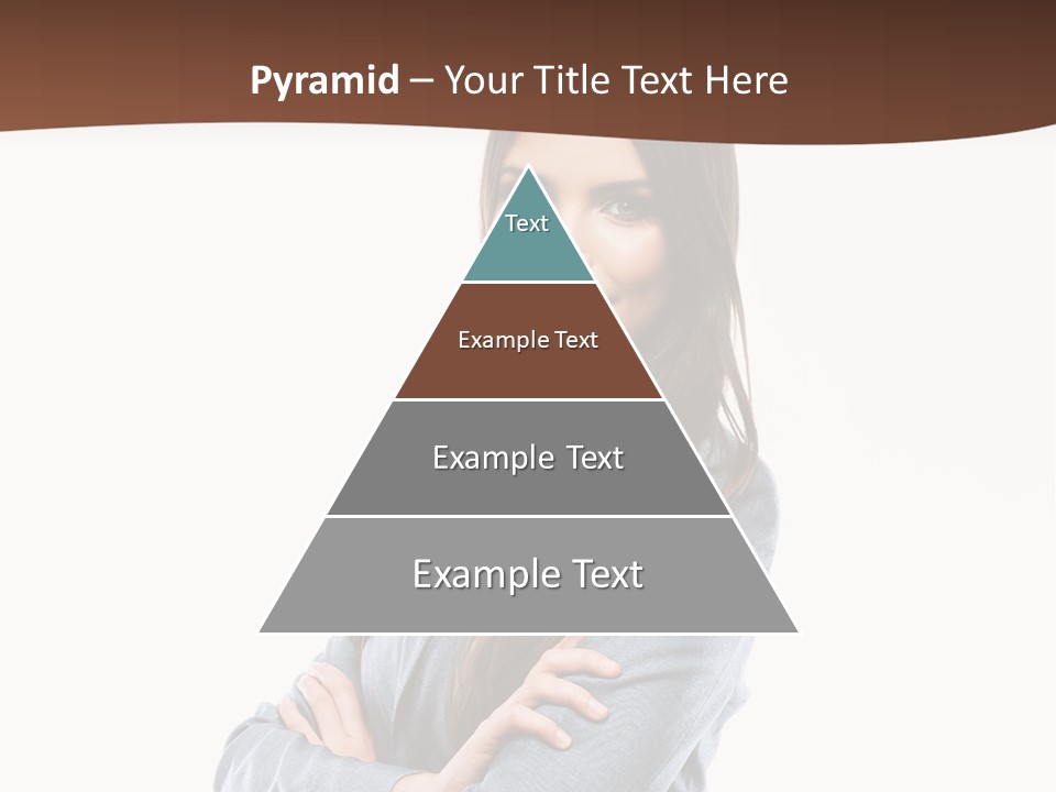 Looking Smile Lady PowerPoint Template