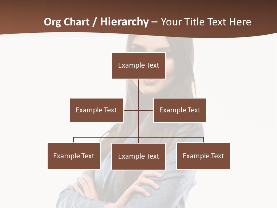Looking Smile Lady PowerPoint Template