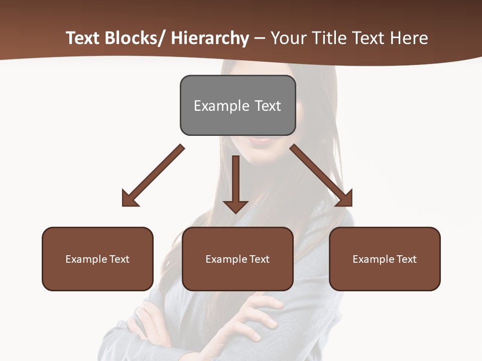 Looking Smile Lady PowerPoint Template