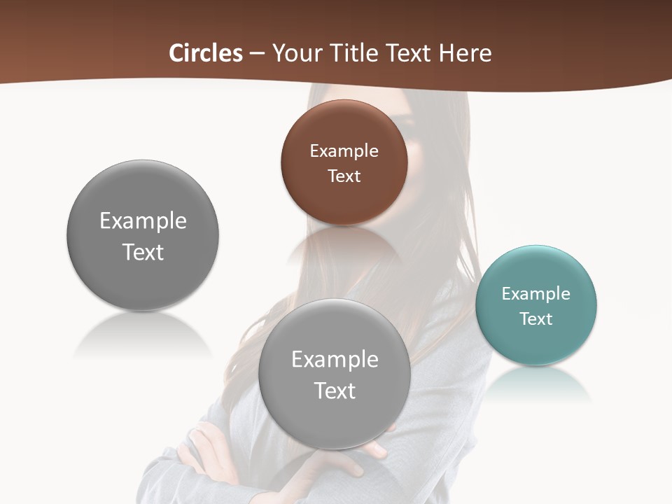 Looking Smile Lady PowerPoint Template