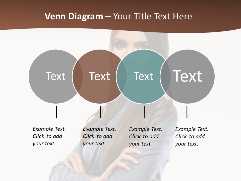 Looking Smile Lady PowerPoint Template