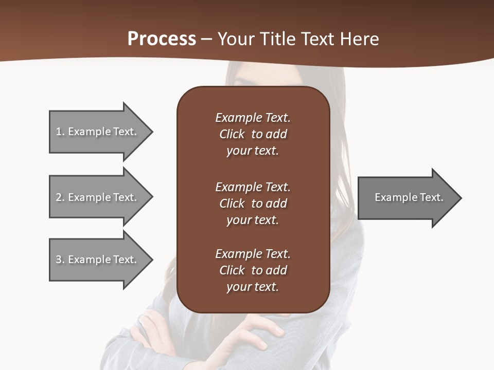 Looking Smile Lady PowerPoint Template