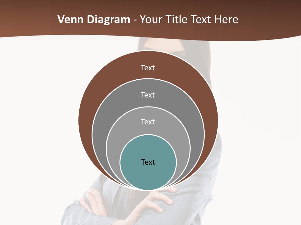 Looking Smile Lady PowerPoint Template