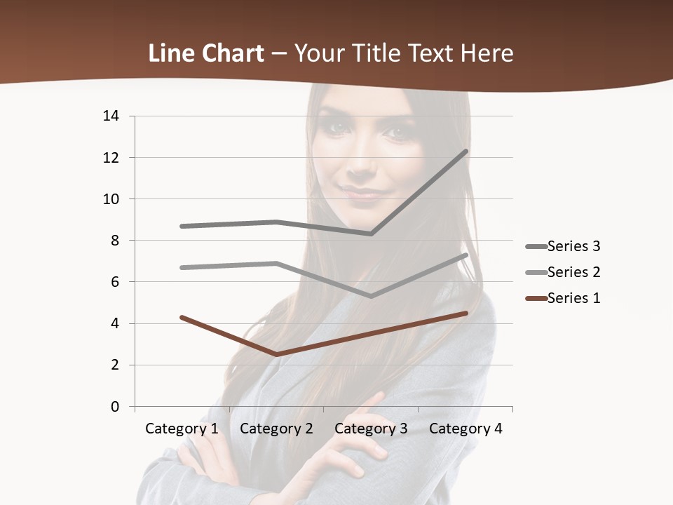 Looking Smile Lady PowerPoint Template