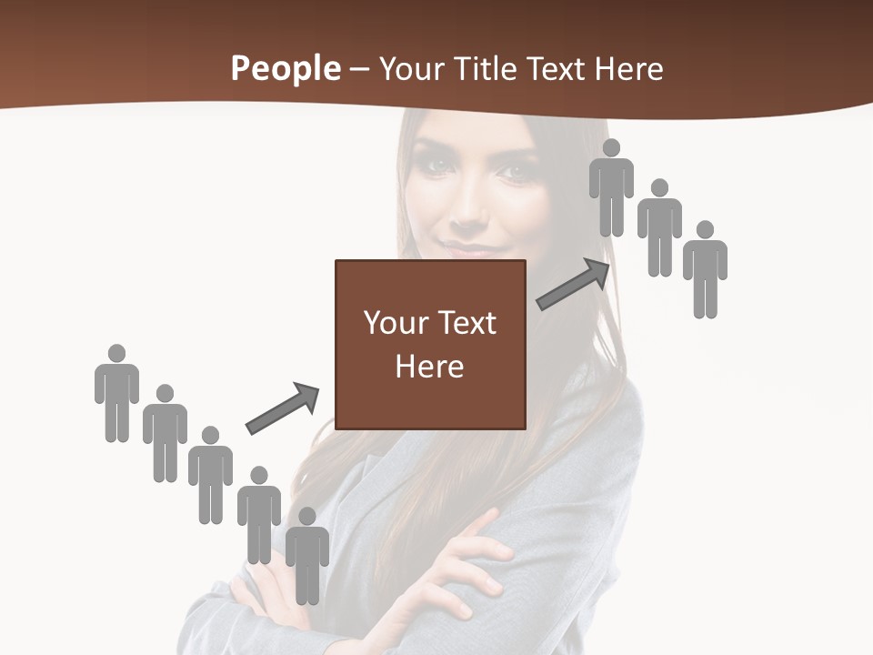 Looking Smile Lady PowerPoint Template