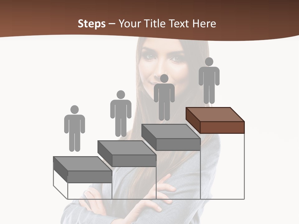 Looking Smile Lady PowerPoint Template