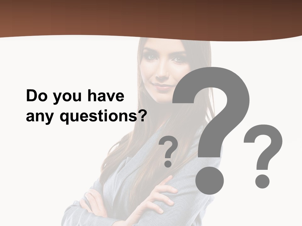 Looking Smile Lady PowerPoint Template