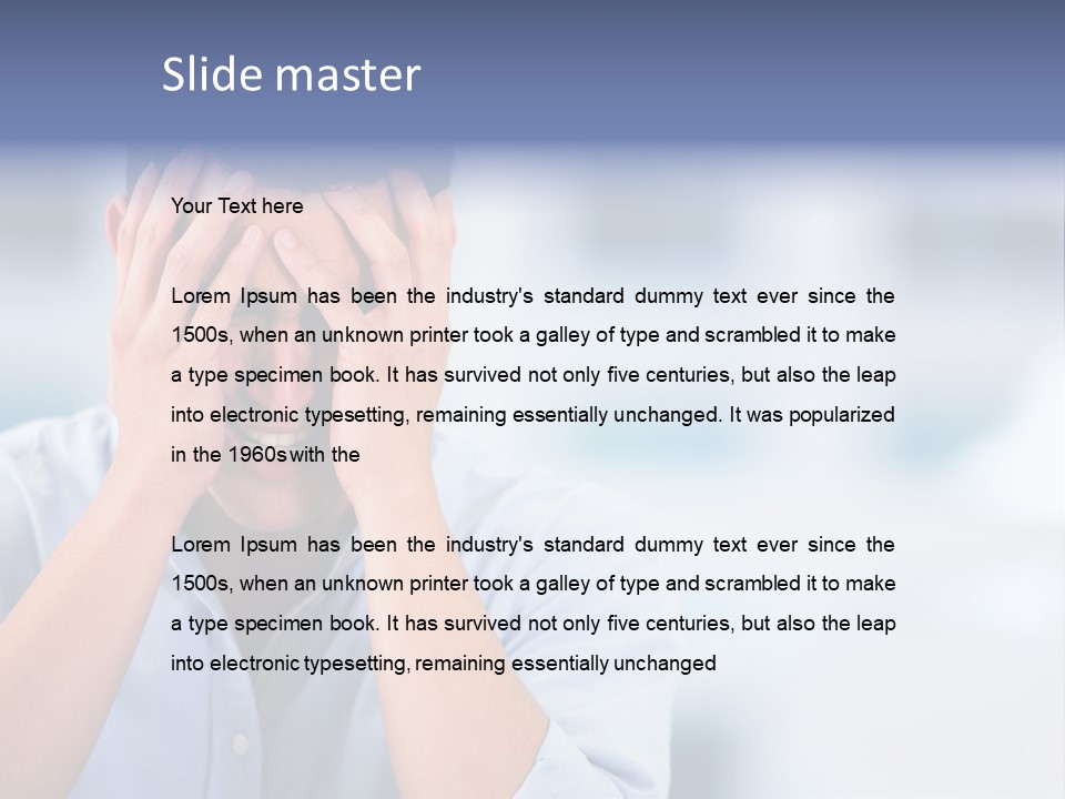 Hispanic Businessman Annoyed PowerPoint Template