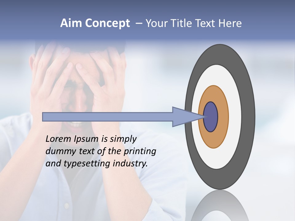 Hispanic Businessman Annoyed PowerPoint Template