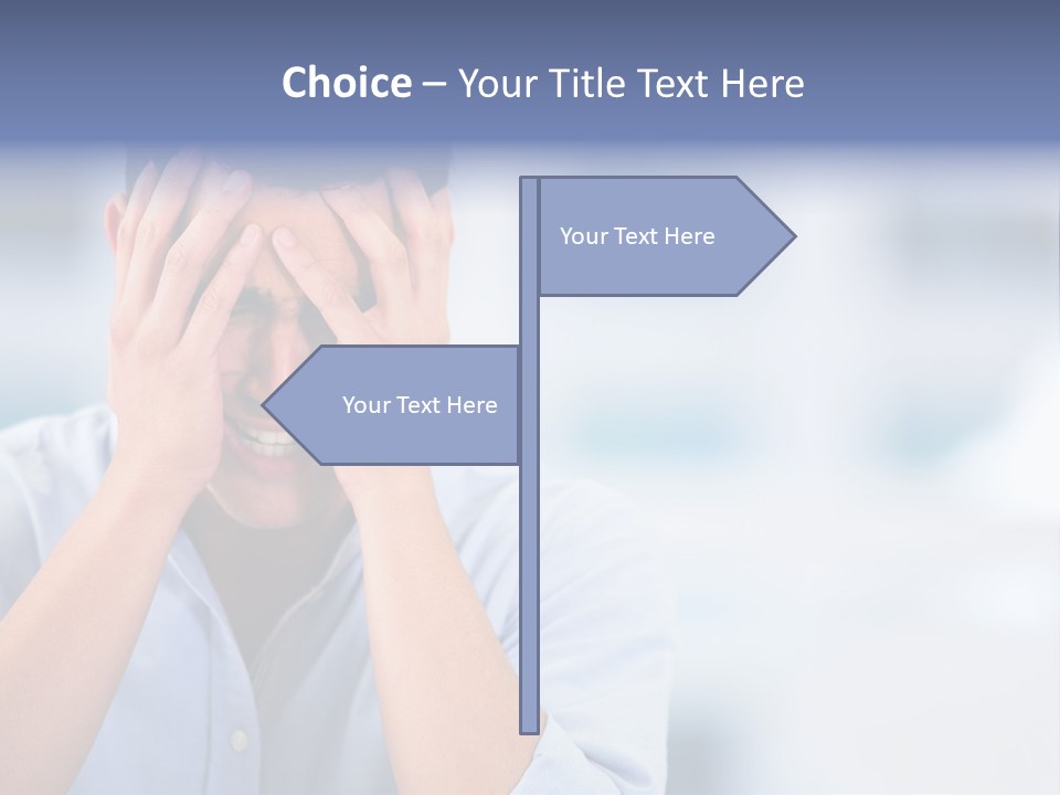 Hispanic Businessman Annoyed PowerPoint Template