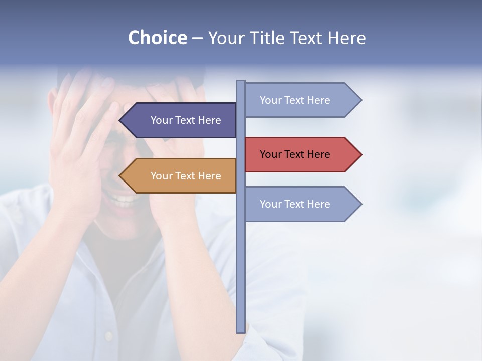 Hispanic Businessman Annoyed PowerPoint Template