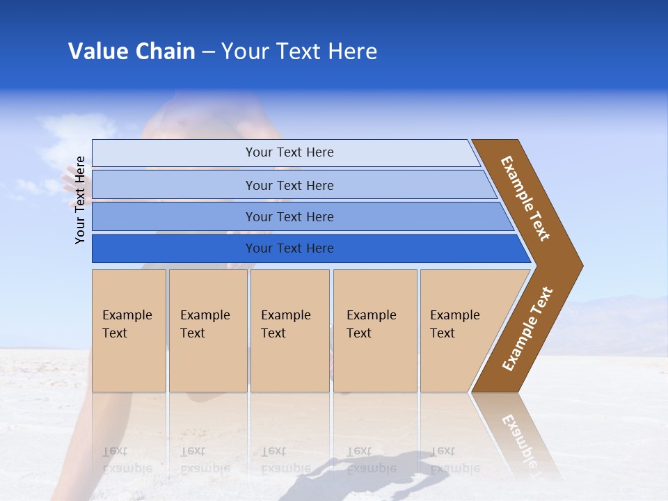 A Man Running In The Desert With No Shirt On PowerPoint Template