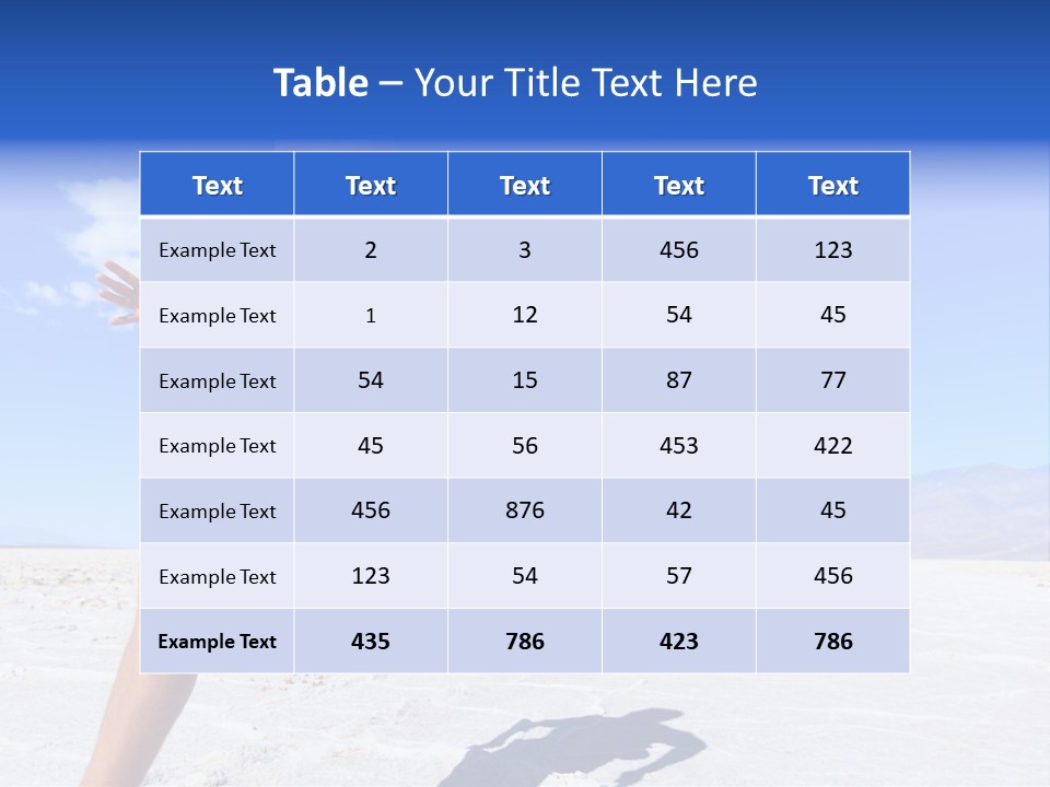 A Man Running In The Desert With No Shirt On PowerPoint Template