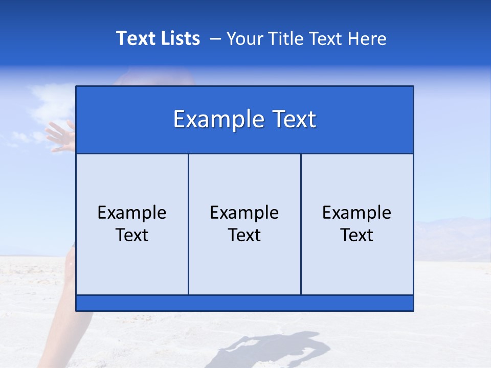A Man Running In The Desert With No Shirt On PowerPoint Template