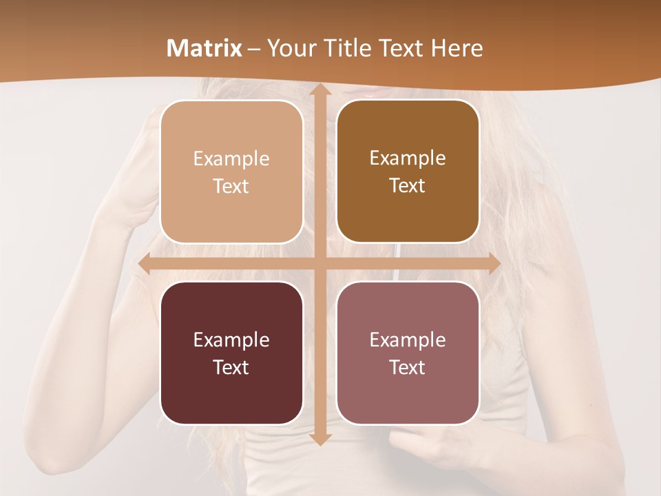 Coiffure Female Emotion PowerPoint Template