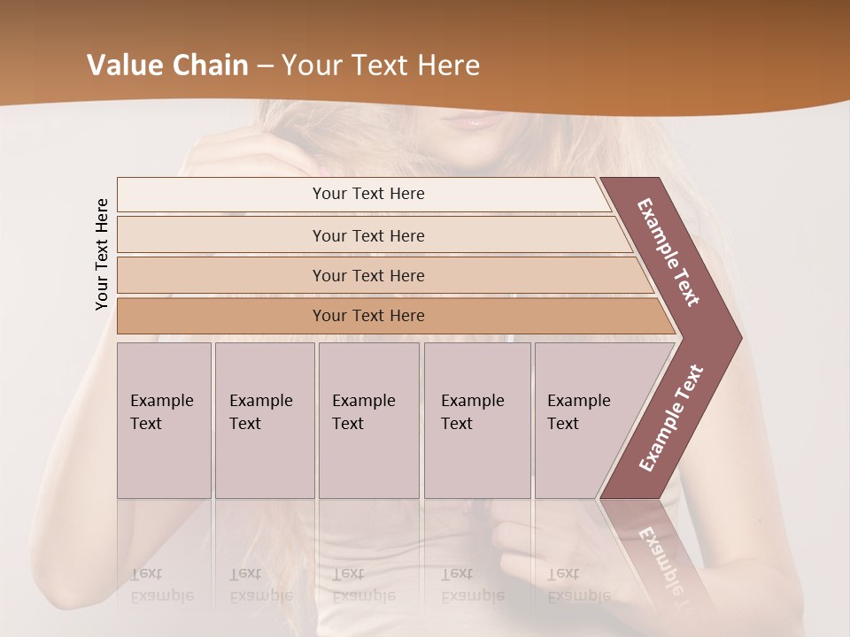 Coiffure Female Emotion PowerPoint Template