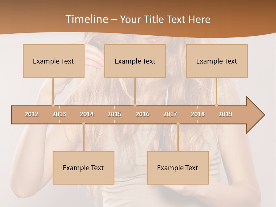 Coiffure Female Emotion PowerPoint Template