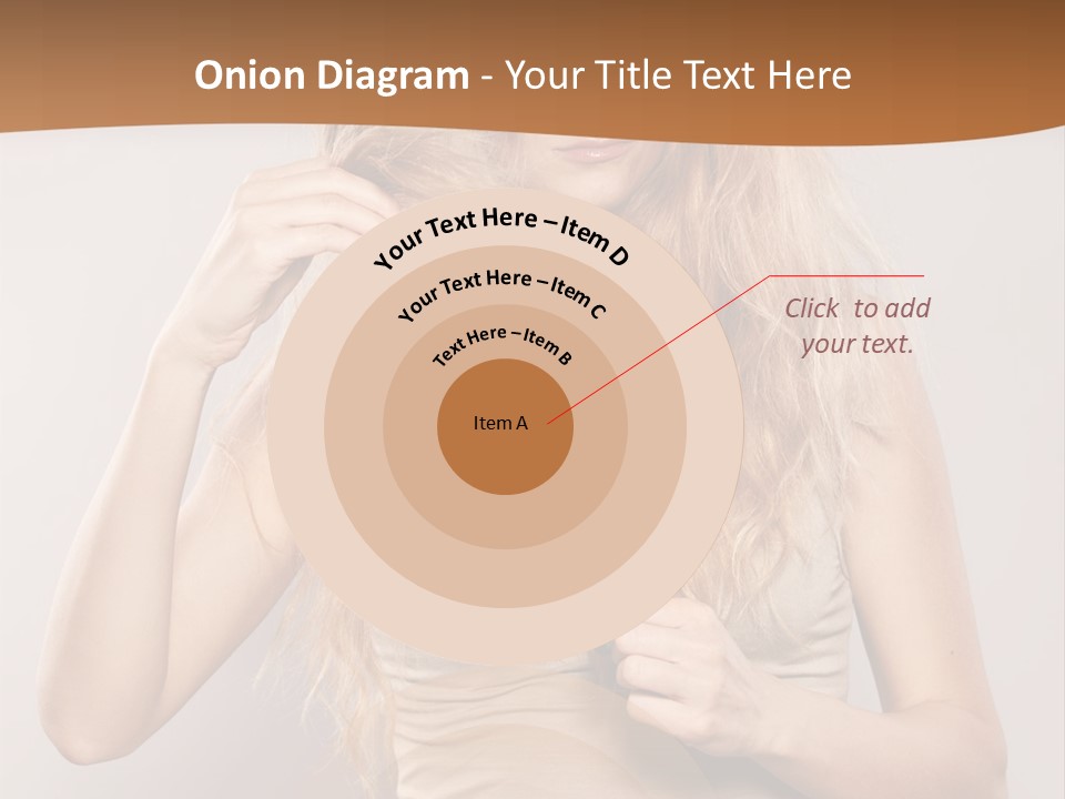 Coiffure Female Emotion PowerPoint Template