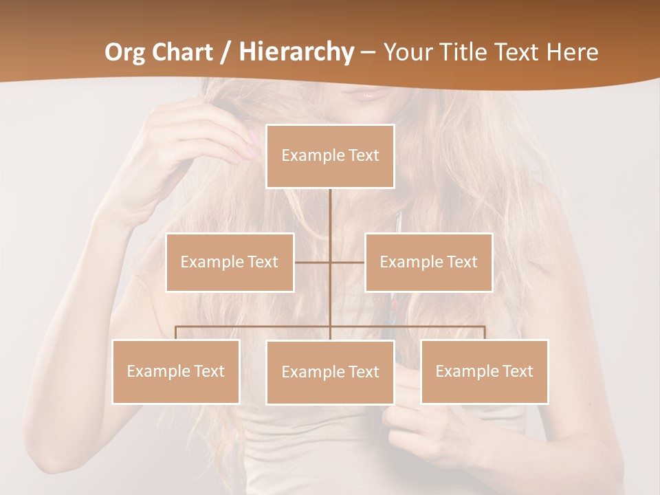 Coiffure Female Emotion PowerPoint Template