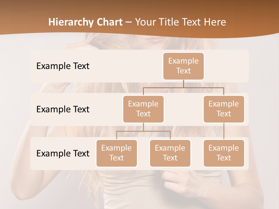 Coiffure Female Emotion PowerPoint Template