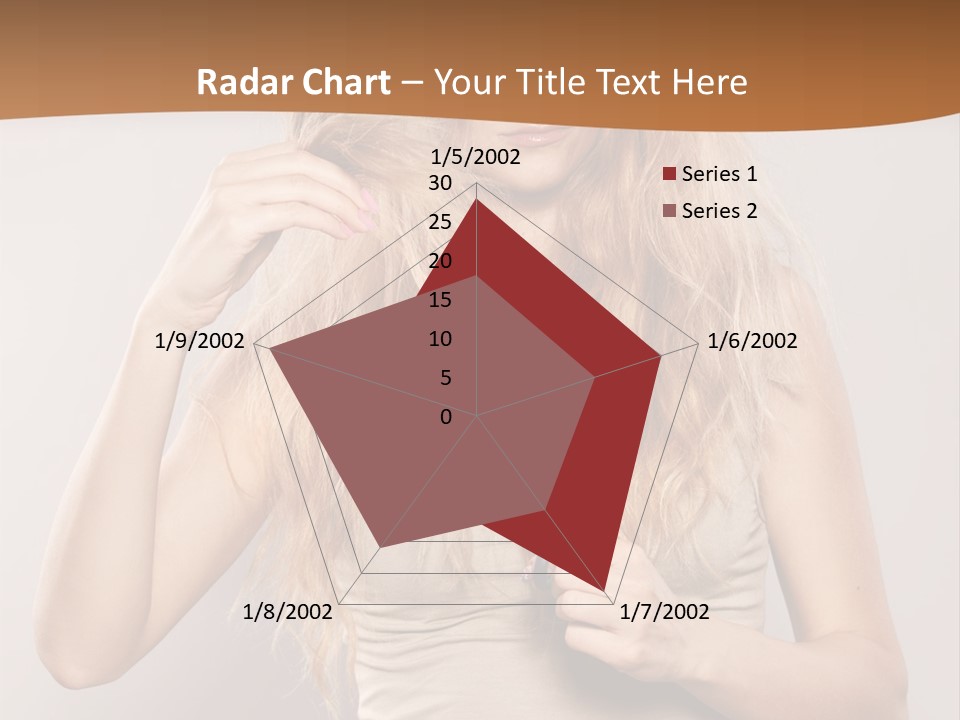 Coiffure Female Emotion PowerPoint Template