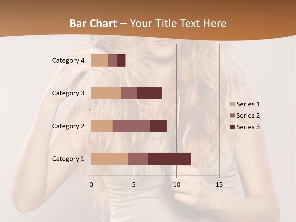 Coiffure Female Emotion PowerPoint Template